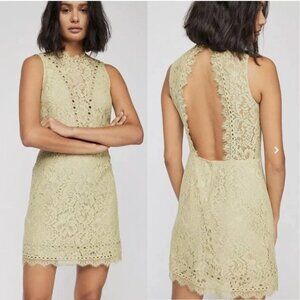 SAYLOR X Free People Cherie Lace Open Back Mini Dress